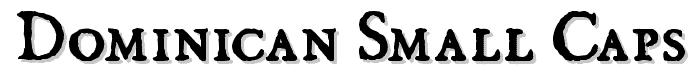 Dominican Small Caps font